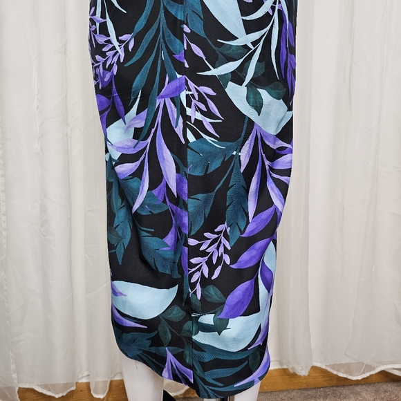 Kobi Halperin Ruth Botanical Print Front Twist Halter Dress Size 6 - Picture 12 of 14